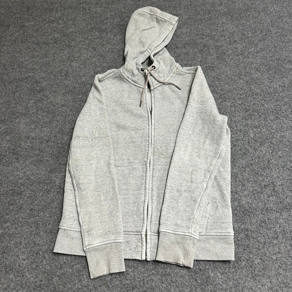Carhartt Hoodie Womens Size M Grey Relaxed Fit Full Zip Heathered Sweatshirt